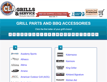 Tablet Screenshot of clagrills.com